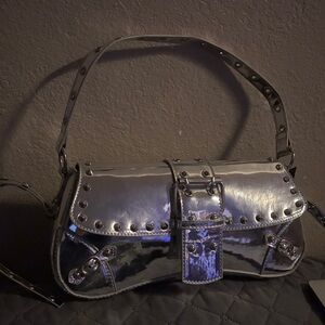 Silver Studded Women's Bag